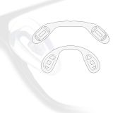 Plaquettes jumelées en silicone