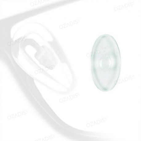 Monobloc silicone nose pads