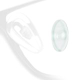 Monobloc silicone nose pads