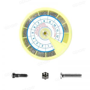 Stainless steel screws and nickel nuts