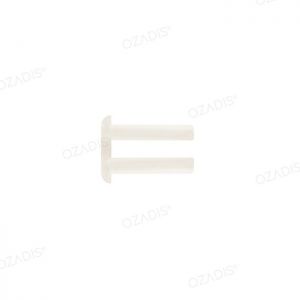 Double bushing for rimless frame