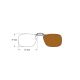 Flip-on sun clip 37 x 55mm