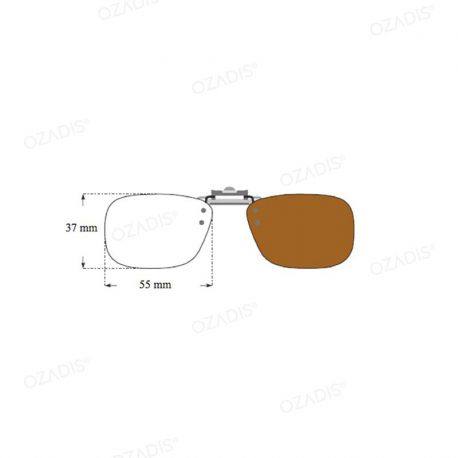 Flip-on sun clip 37 x 55mm