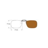 Clip solaire relevable 37 x 55mm | Clips solaires / Faces