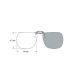 Flip-on sun clip 47 x 56mm