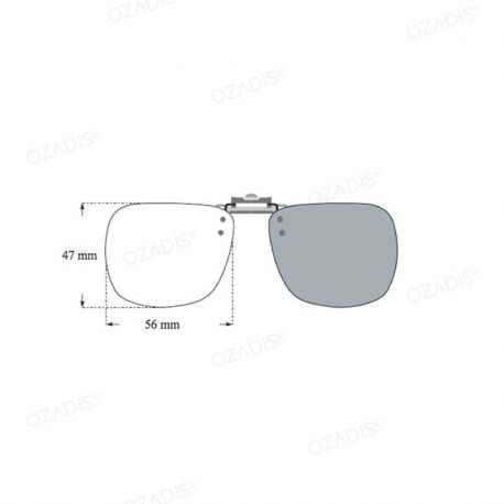 Flip-on sun clip 47 x 56mm