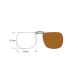 Flip-on sun clip 47 x 56mm