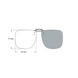 Flip-on sun clip 55 x 63mm | Sun clips / Faces