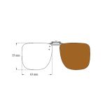 Clip solaire relevable 55 x 63mm | Clips solaires / Faces